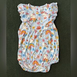 Posh Peanut Hello Kitty Bubble Romper Springtime Kitty